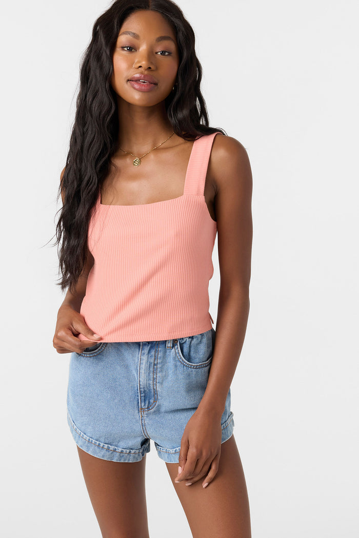 Vanessa Solid Sleeveless Top - Coral Haze | O'Neill