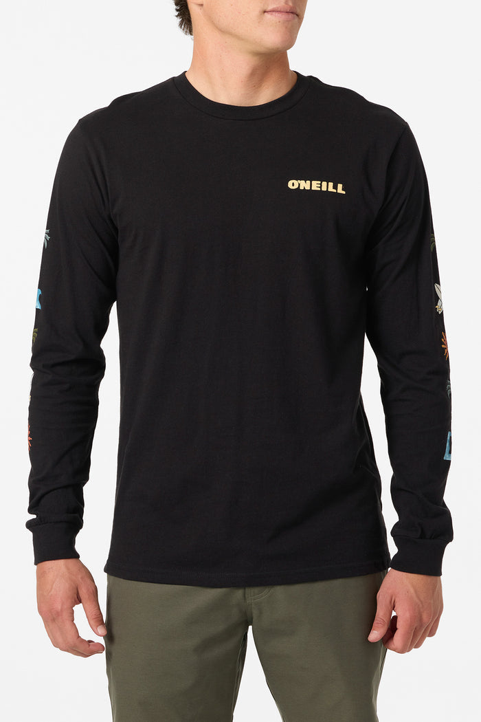 Vibez Long Sleeve Standard Fit Long Sleeve Tee - Black | O'Neill