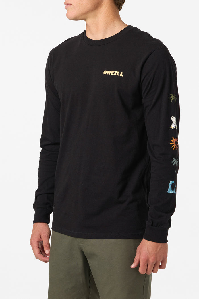 Vibez Long Sleeve Standard Fit Long Sleeve Tee - Black | O'Neill