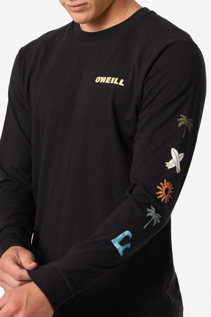 Vibez Long Sleeve Standard Fit Long Sleeve Tee - Black | O'Neill
