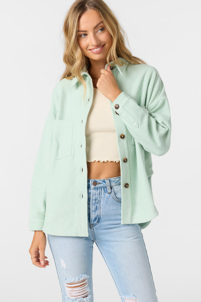 Wavelength Fleece Jacket - Seafoam | O'Neill