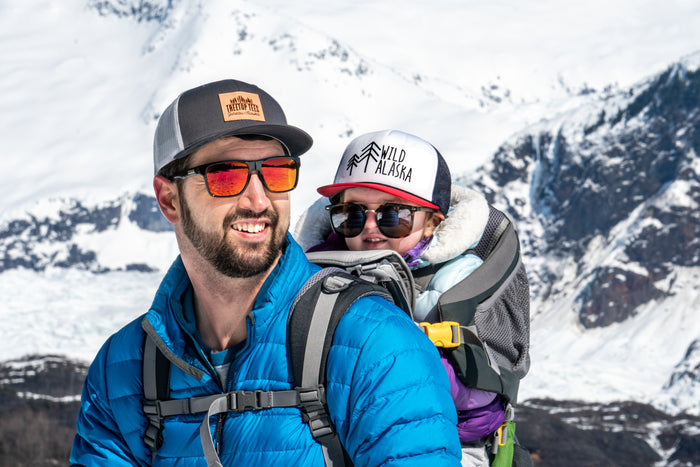 Wild Alaska hiking kids hat