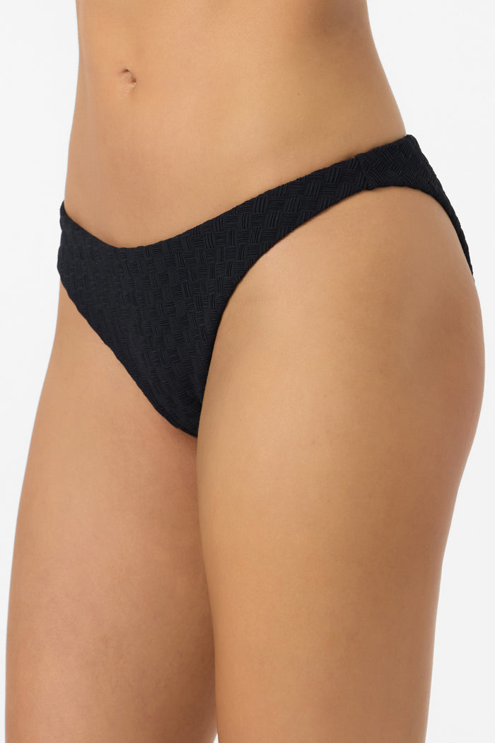 Willow Weave Flamenco Cheeky Bottoms - Black | O'Neill