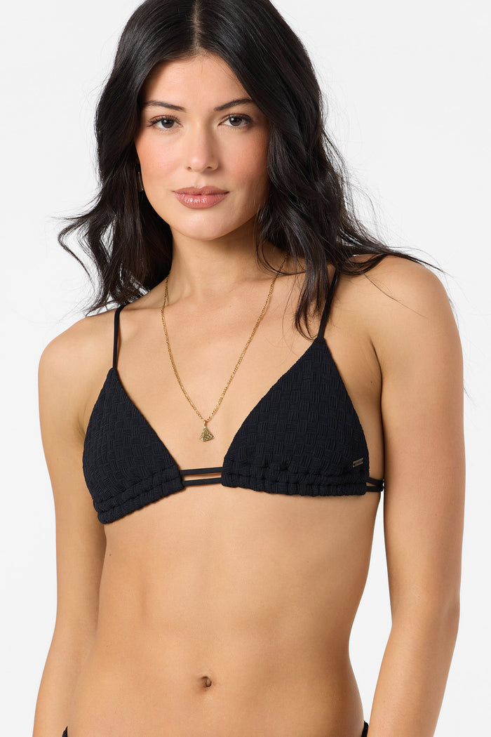 Willow Weave Tanning Triangle Top - Black | O'Neill