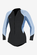 Women's Bahia 2/1mm Front Zip L/S Surf Suit - Steel/Cham | O'Neill
