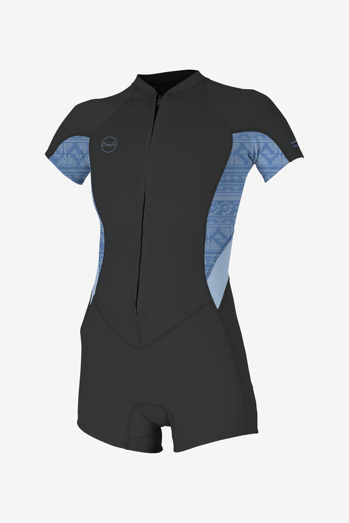 Women's Bahia 2/1mm Front Zip Spring Wetsuit - Steel/Cham | O'Neill