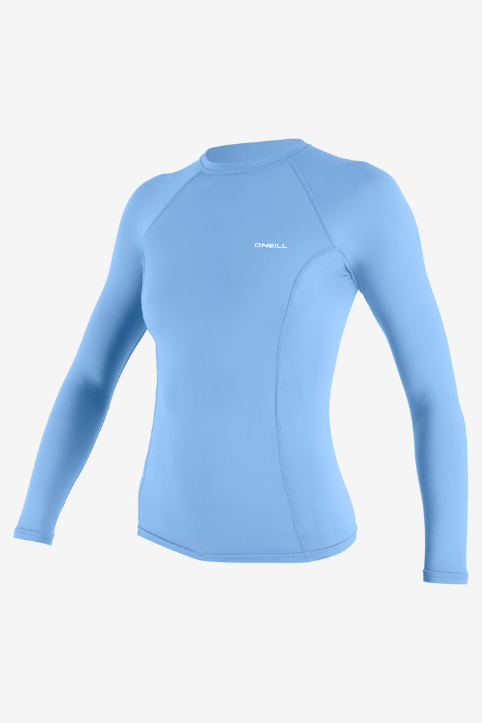 Women's Basic Skins-2 L/S Rash Guard - Azurine | O'Neill