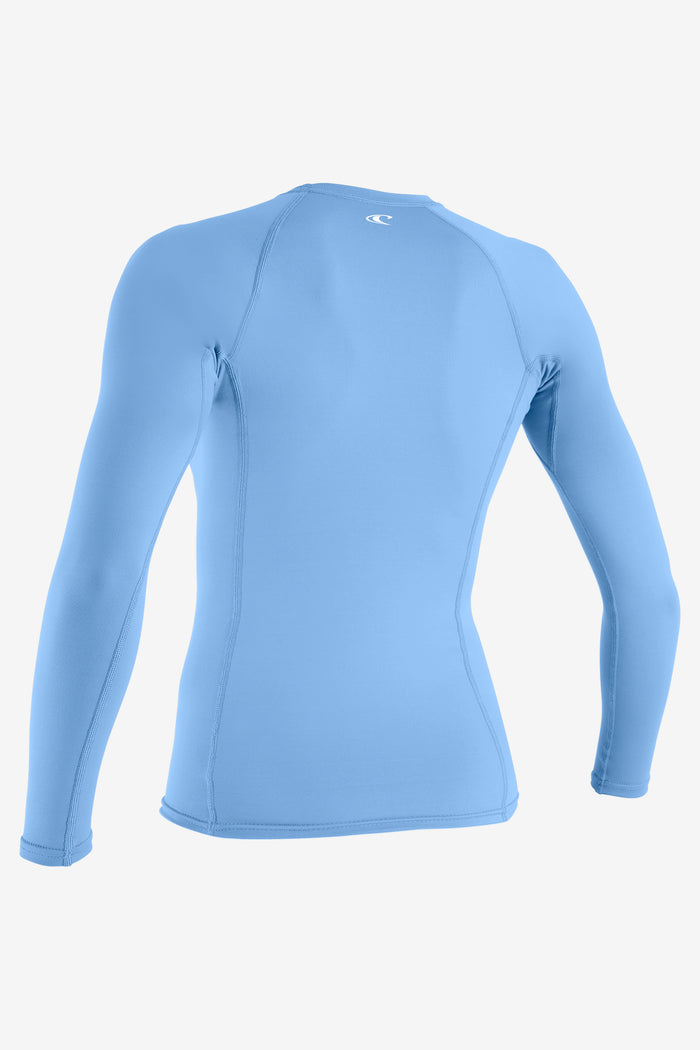 Women's Basic Skins-2 L/S Rash Guard - Azurine | O'Neill