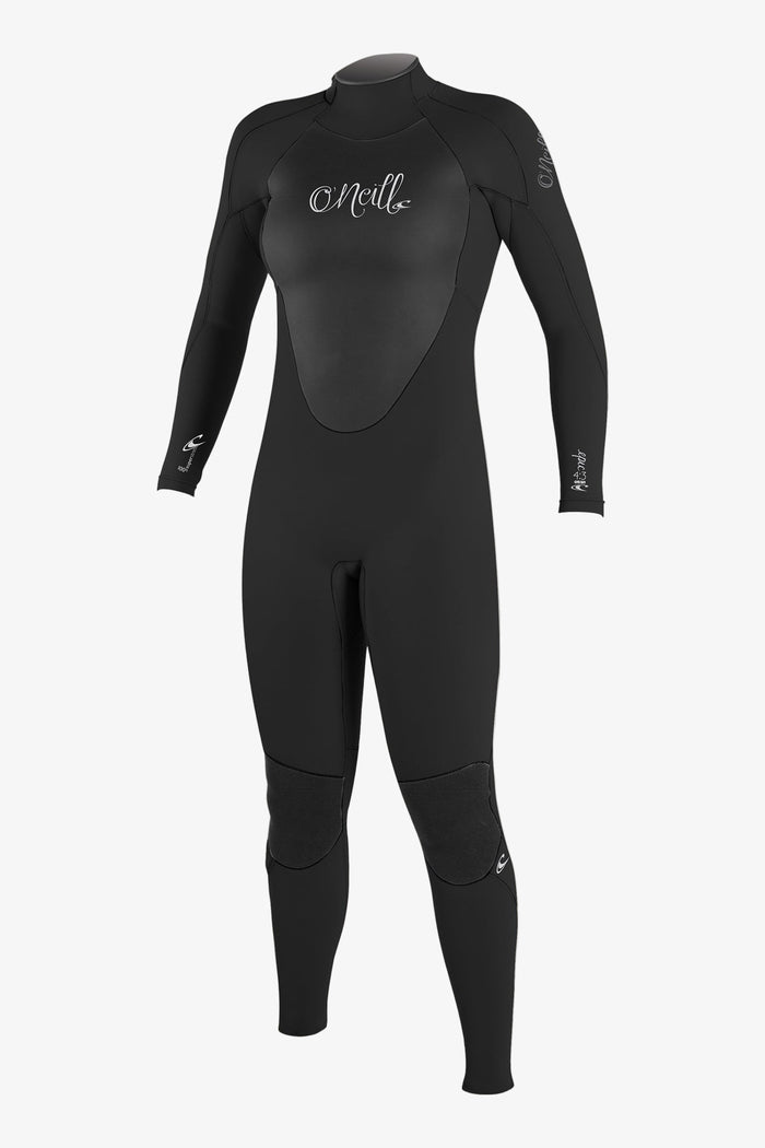 Women's Epic 4/3mm Back Zip Full Wetsuit - Blk/Blk | O'Neill