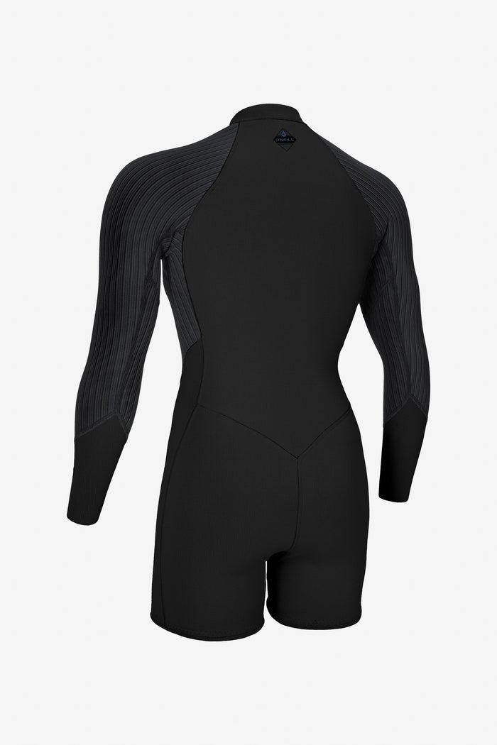 Women's Hyperfreak 2mm Front Zip L/S Surfsuit - Blk/Blk | O'Neill