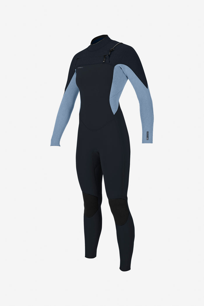 Women's Hyperfreak 3/2mm+ Chest Zip Full Wetsuit - Carbon/Fad | O'Neill