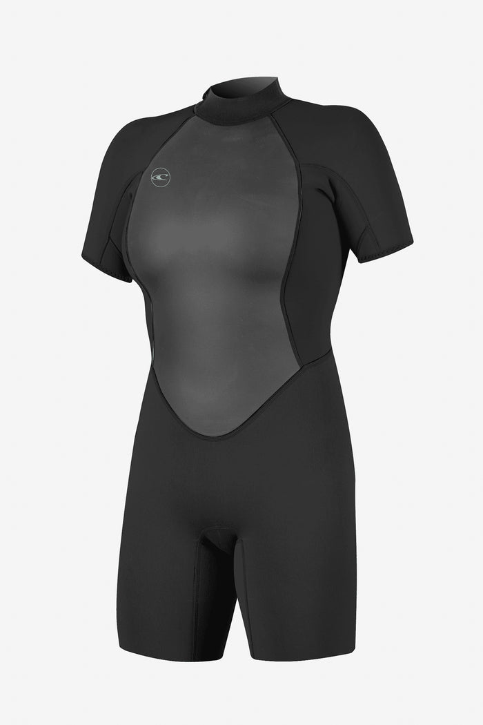 Women's Reactor-2 2mm Back Zip S/S Spring Wetsuit - Blk/Blk | O'Neill