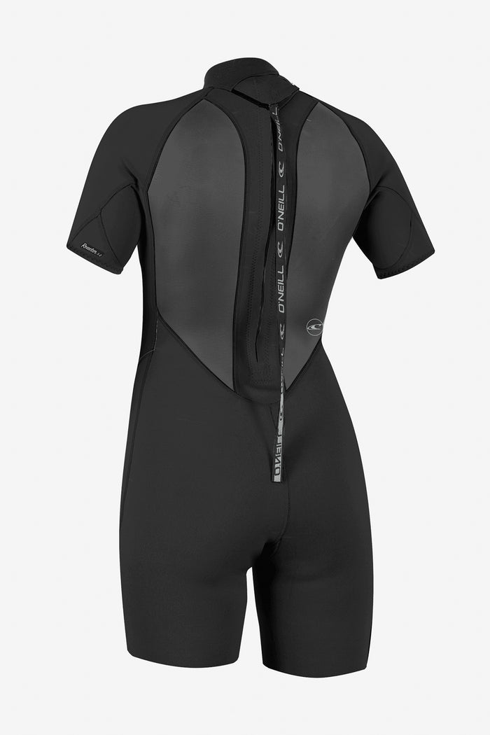 Women's Reactor-2 2mm Back Zip S/S Spring Wetsuit - Blk/Blk | O'Neill