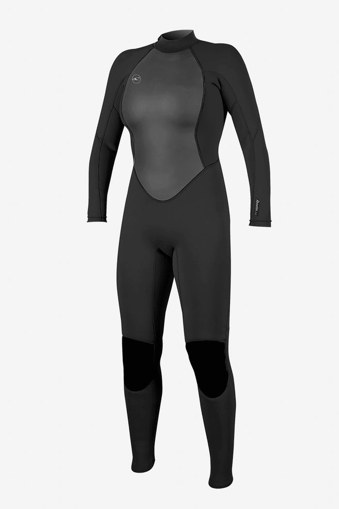 Women's Reactor-2 3/2mm Back Zip Full Wetsuit - Blk/Blk | O'Neill