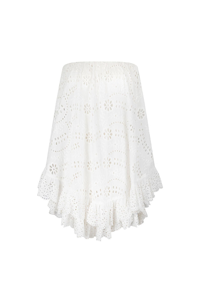 Yaya Lace Scarf Mini Dress