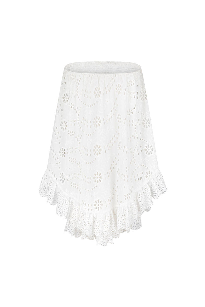 Yaya Lace Scarf Mini Dress