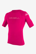 Youth Basic Skins 50+ S/S Rash Guard - Watermelon | O'Neill