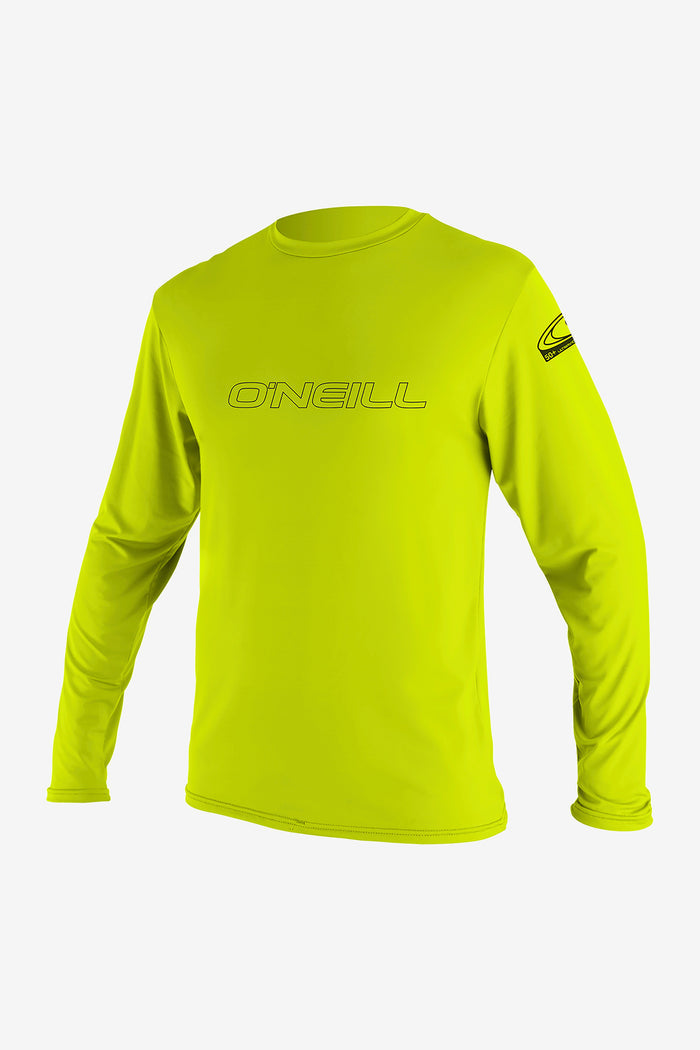 Youth Basic Skins 50+ L/S Sun Shirt - Lime | O'Neill