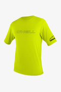 Youth Basic Skins 50+ S/S Sun Shirt - Lime | O'Neill