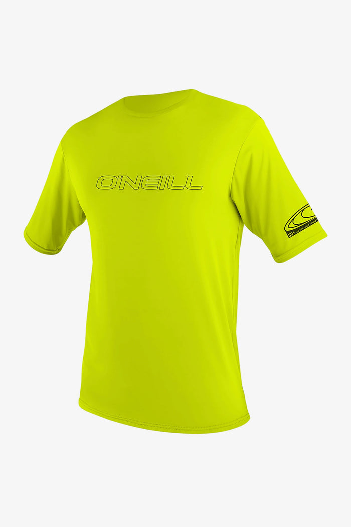 Youth Basic Skins 50+ S/S Sun Shirt - Lime | O'Neill