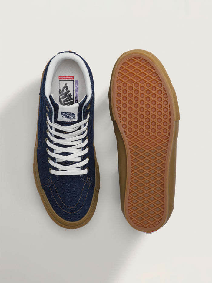 Zapatilla C/Caña Hombre Skate Sk8-Hi Azul Vans