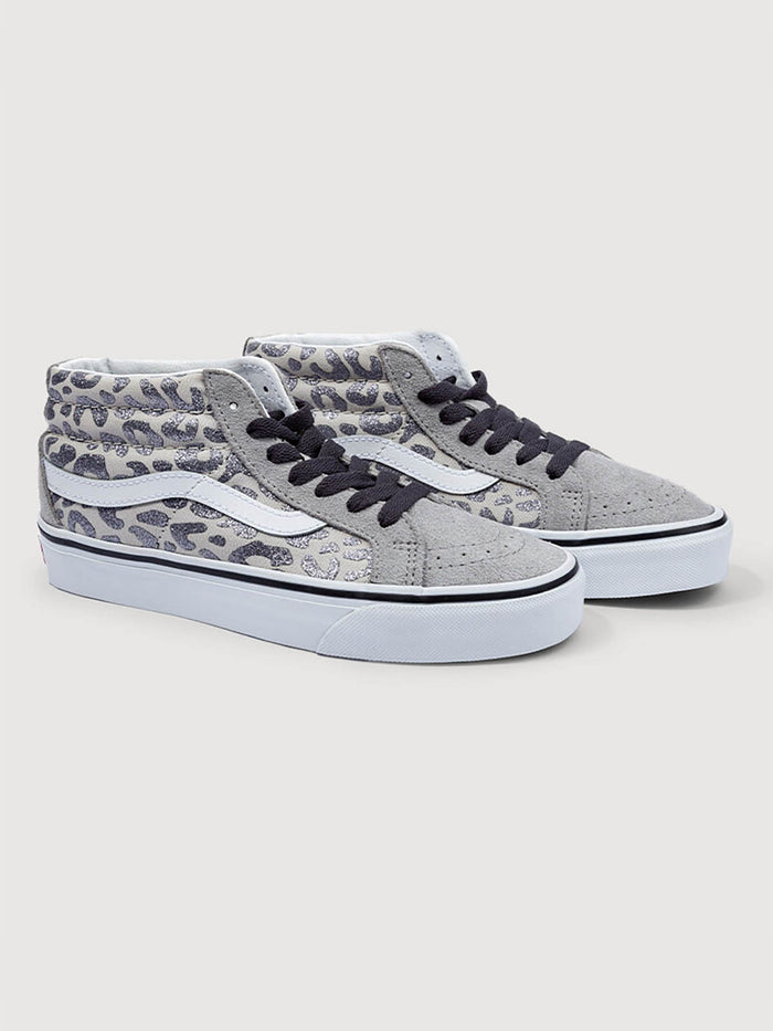 Zapatilla Junior (8 a 14 años) Sk8-Mid Gris Vans