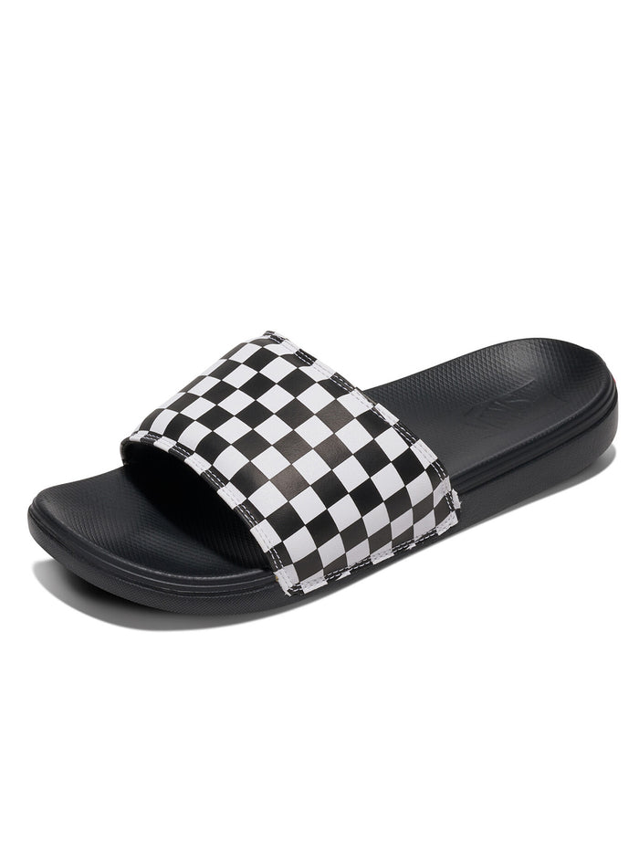 Zapatillas MnLa COsta SliDe-On (Checkerboard) True White/Black