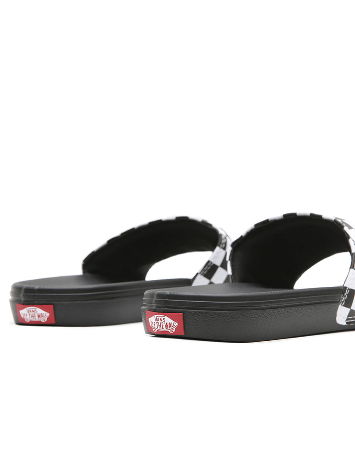 Zapatillas MnLa COsta SliDe-On (Checkerboard) True White/Black