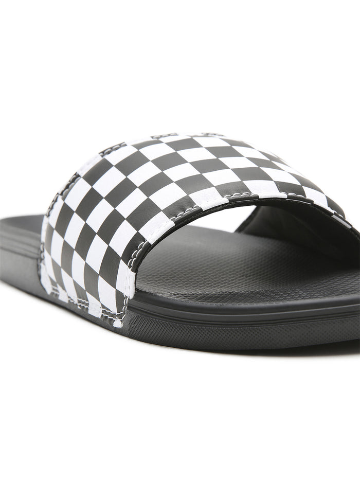 Zapatillas MnLa COsta SliDe-On (Checkerboard) True White/Black