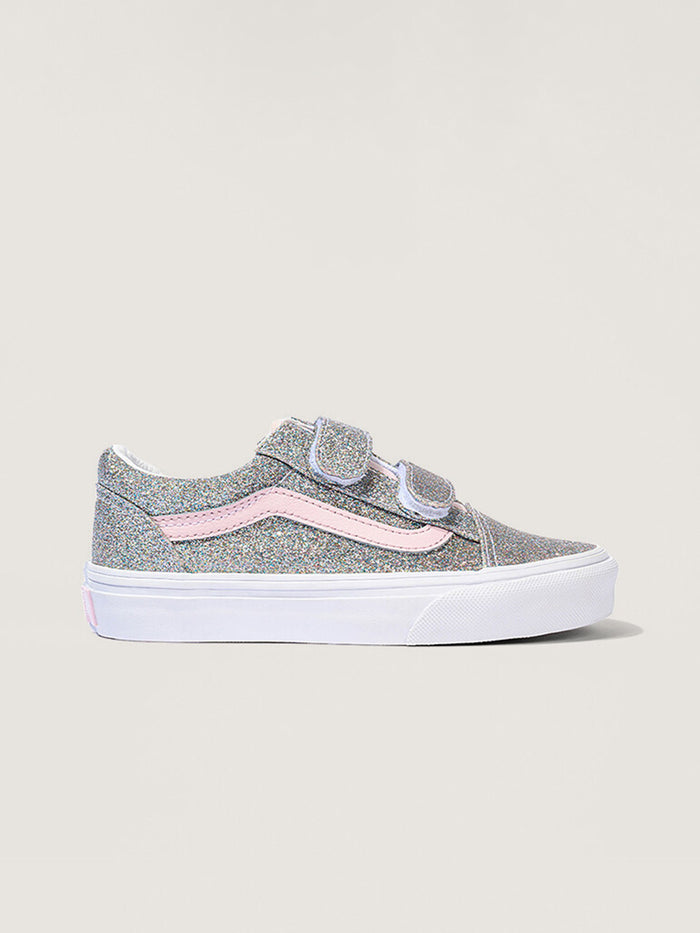 Zapatilla Niña Old Skool Velcro Gris
