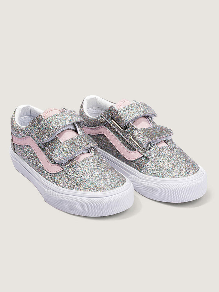Zapatilla Niña Old Skool Velcro Gris