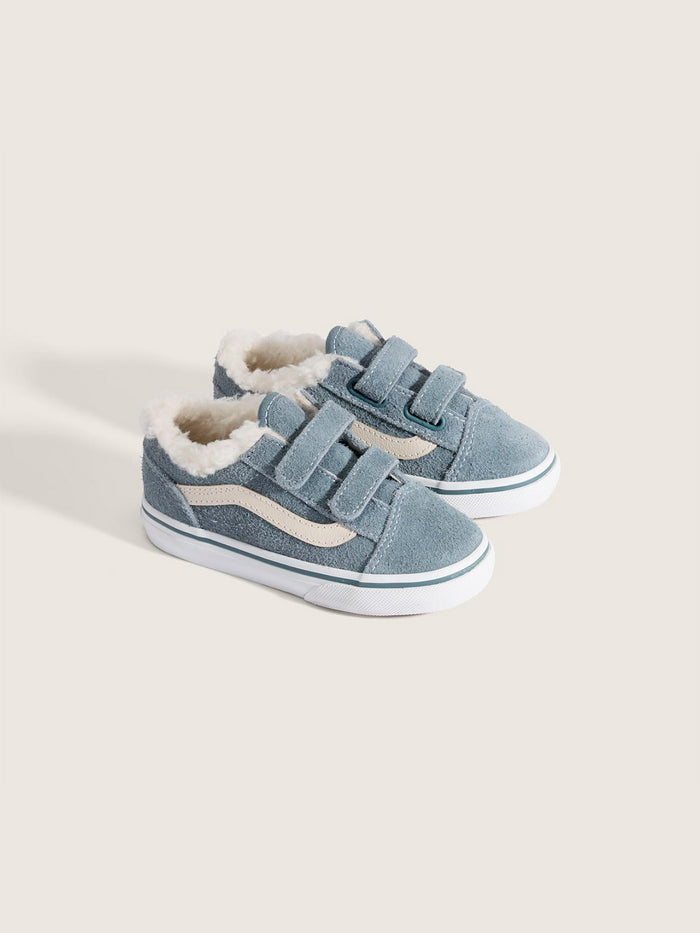 Zapatilla Niño Old Skool V Celeste Vans