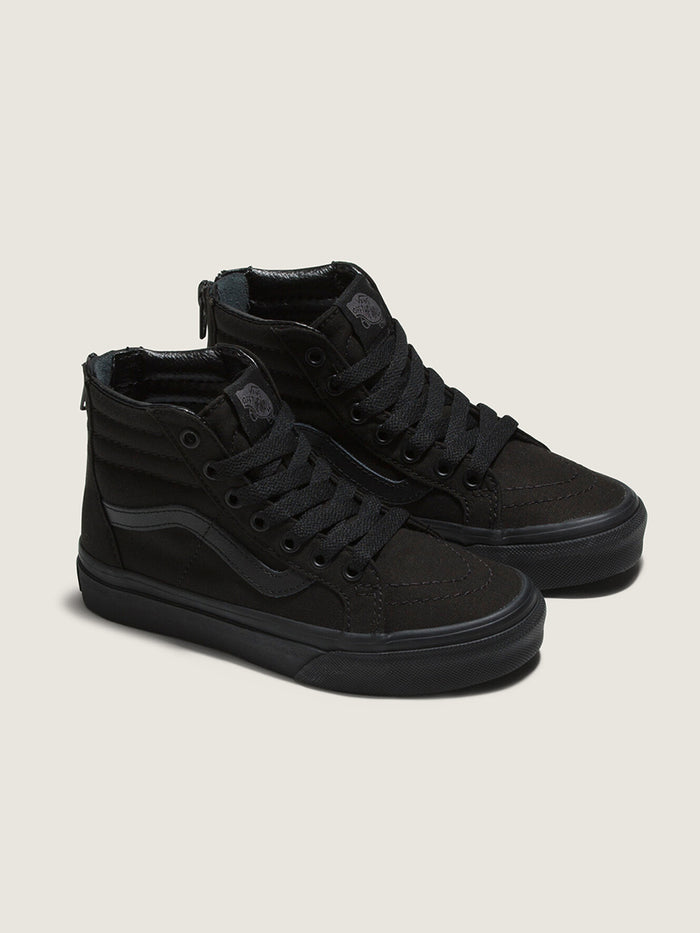 Zapatilla Niño (4 a 8 años) Sk8- Hi Zip Negro Vans