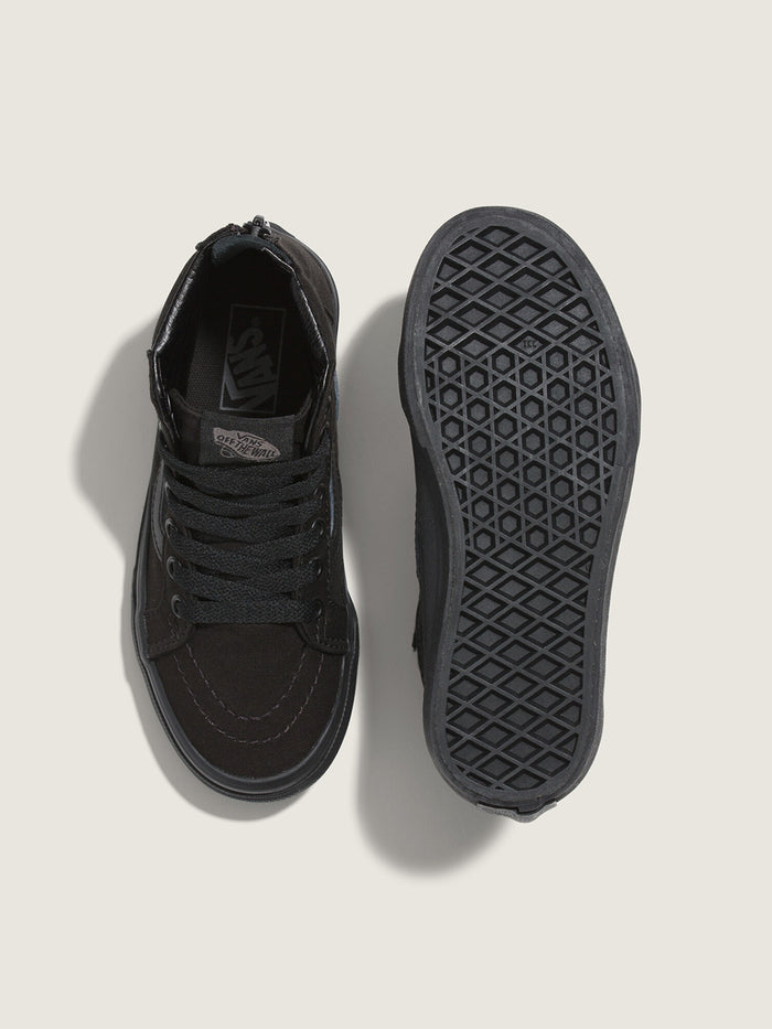 Zapatilla Niño (4 a 8 años) Sk8- Hi Zip Negro Vans