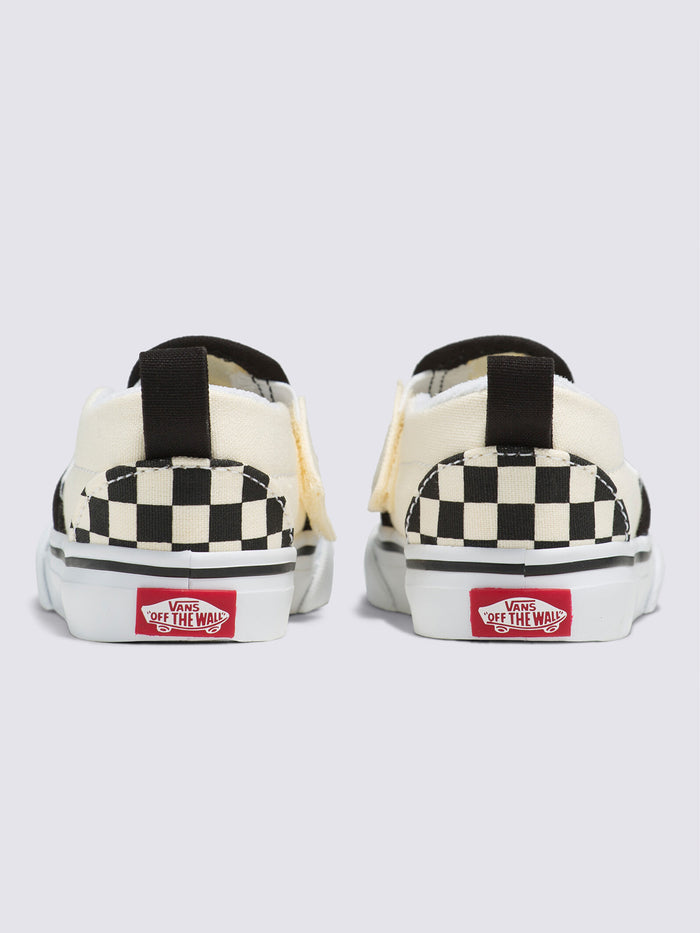 Zapatillas Td Slip-On V Toddler (1-4 añOs) (Checkerboard) Black/White