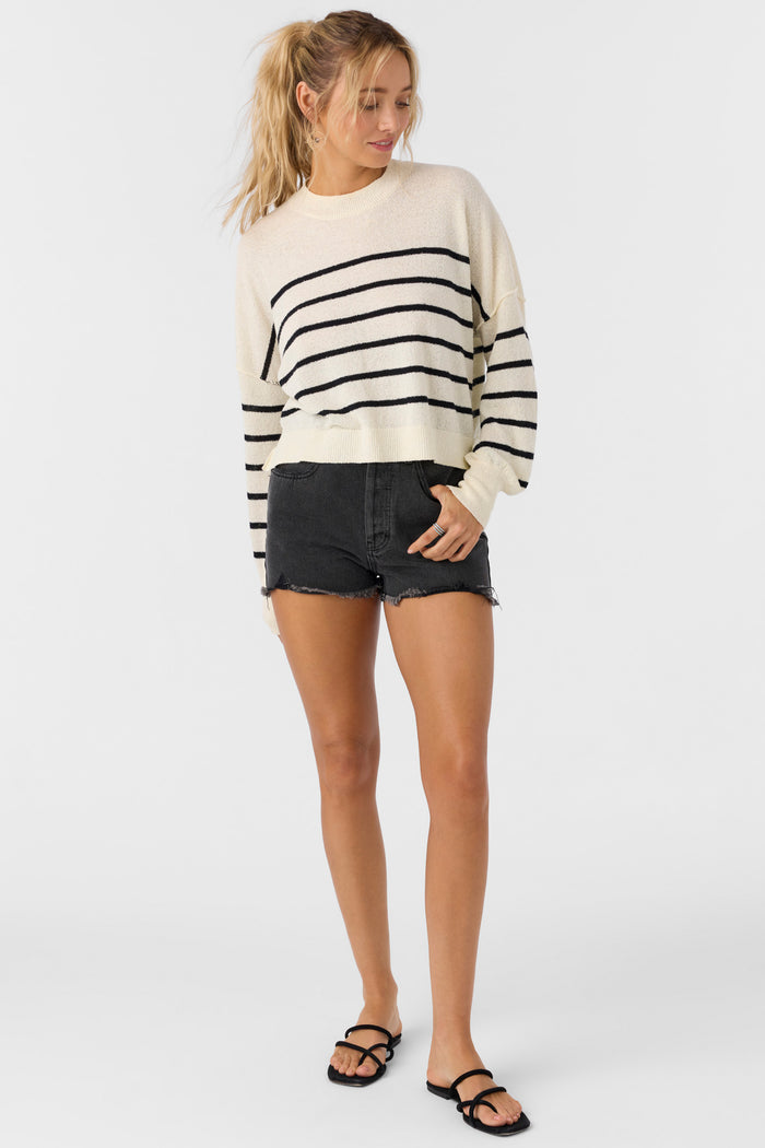 Zephi Long Sleeve Sweater - Winter White | O'Neill