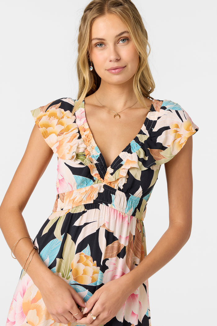 Zetta Midi Dress - Black | O'Neill