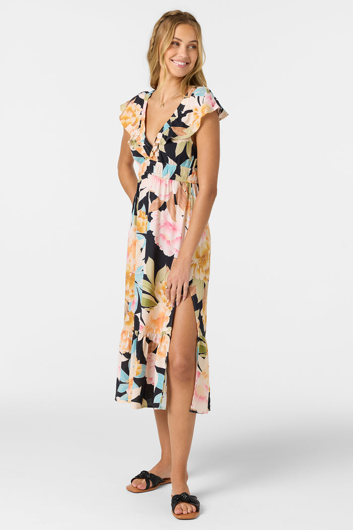 Zetta Midi Dress - Black | O'Neill