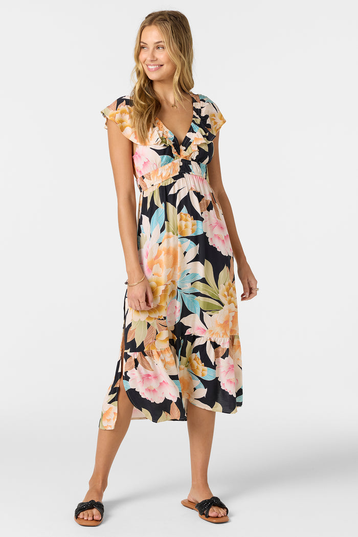 Zetta Midi Dress - Black | O'Neill