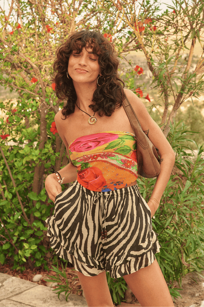 Zevra Shorts & Aphrodite Scarf Set