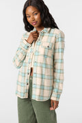 Zuma High Pile Long Sleeve Top - Nile Blue | O'Neill