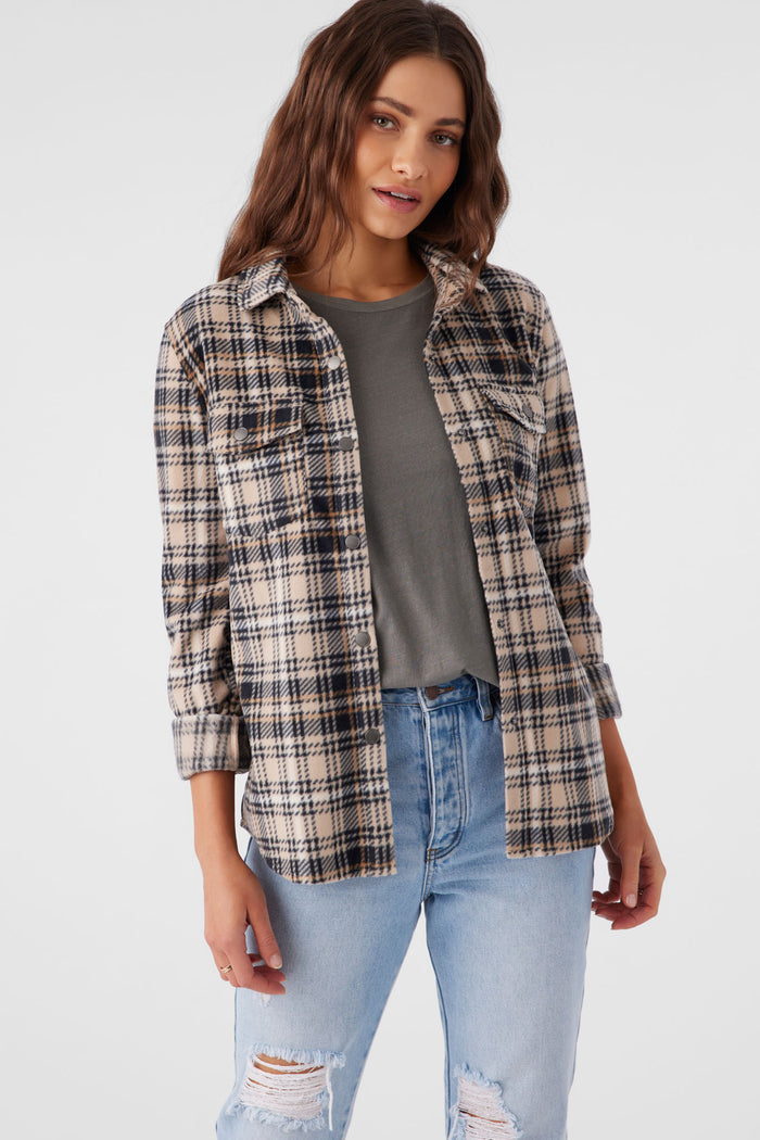Zuma Superleece Flannel Shirt - Brown Sugar | O'Neill
