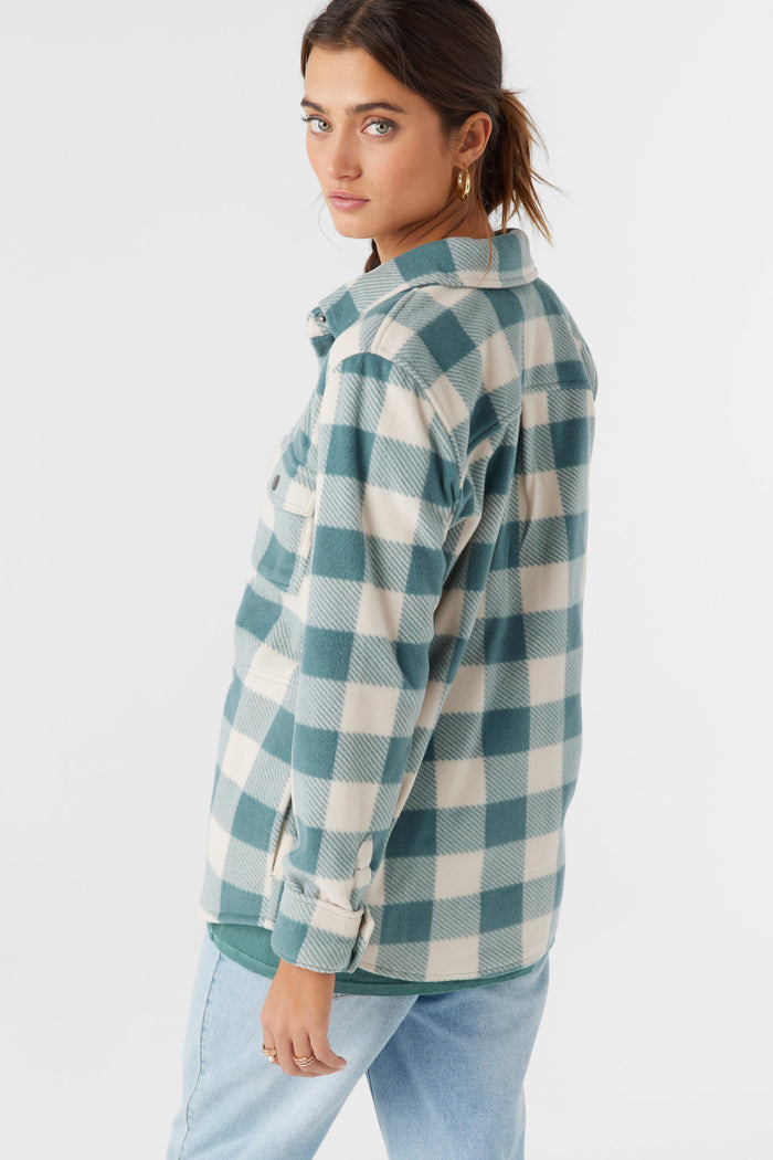Zuma Superleece Flannel Shirt - Silver Pine | O'Neill