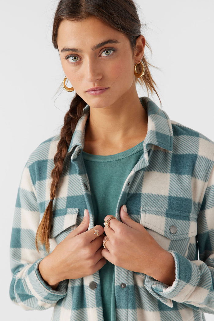 Zuma Superleece Flannel Shirt - Silver Pine | O'Neill