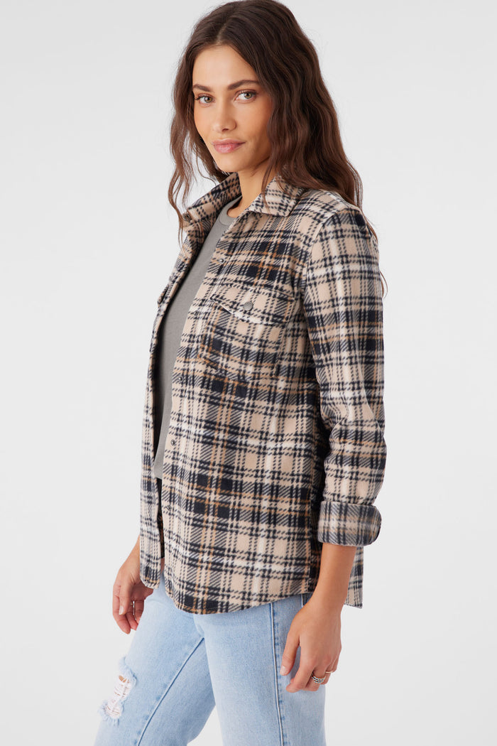 Zuma Superleece Flannel Shirt - Brown Sugar | O'Neill
