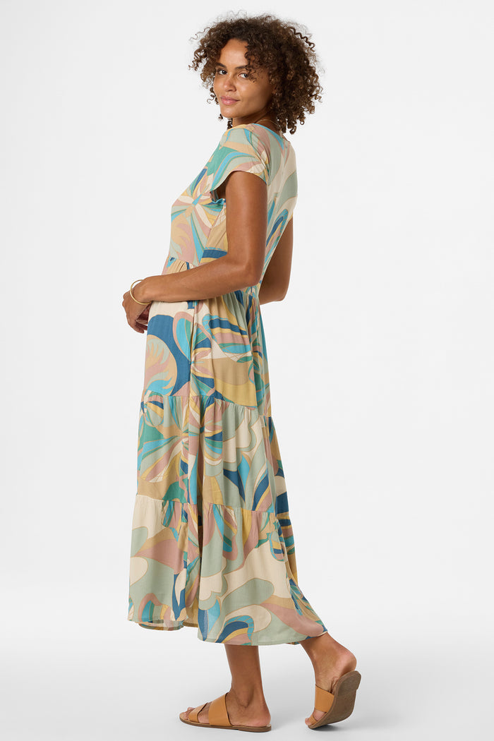 Zygrid Butterfly Midi Dress